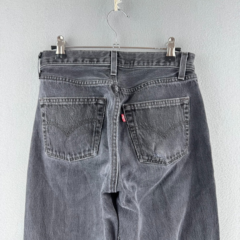 Vintage Levis Jeans Womens 29 (Fits 27x29) Black 501 Made in USA - Picture 9 of 16